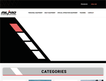 Tablet Screenshot of milpro.com